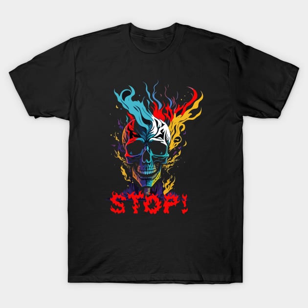 Stop! T-Shirt by CatCoconut-Art